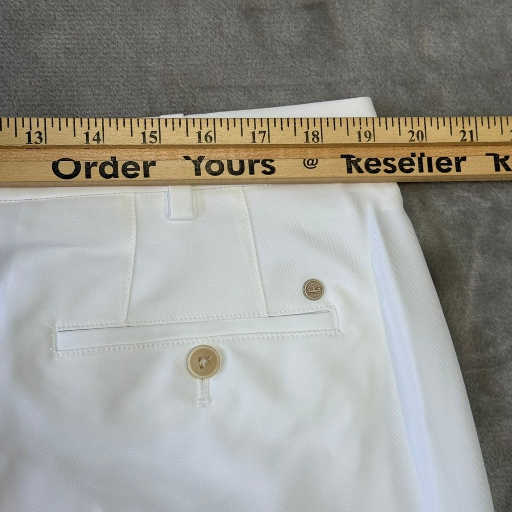 Peter Millar Performance Salem Shorts Mens 38 White Golf Crown Sport $108 NWT - Picture 8 of 10